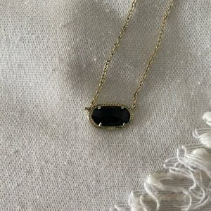 Gold and Black Elisa Kendra Scott Necklace